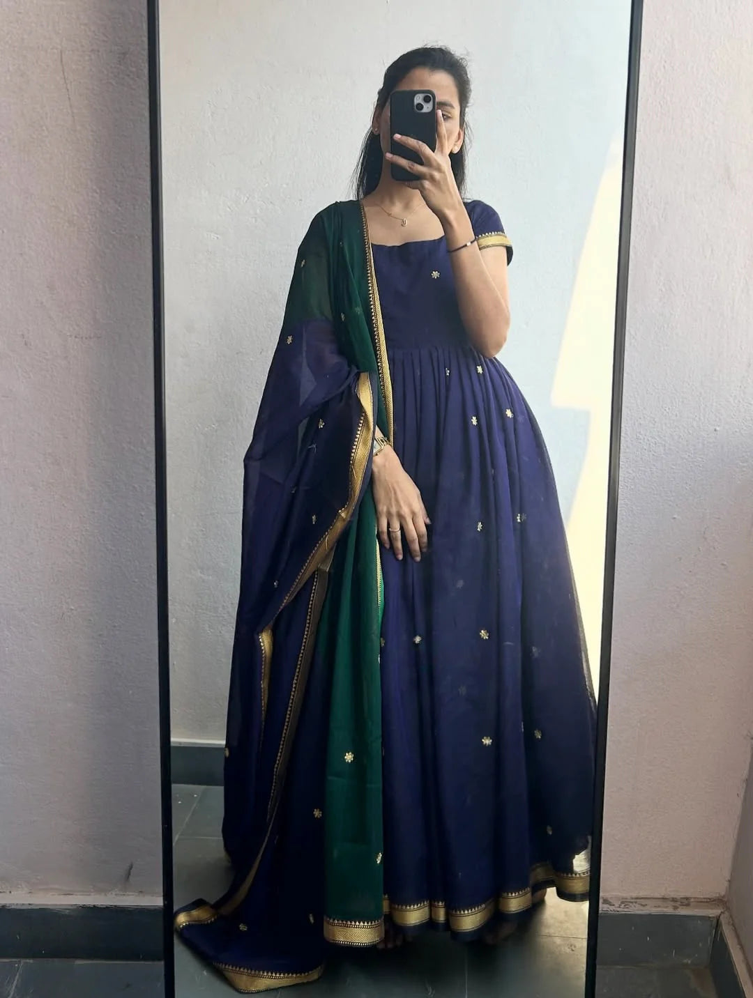 Sapna Flared Kurta With Dupatta
