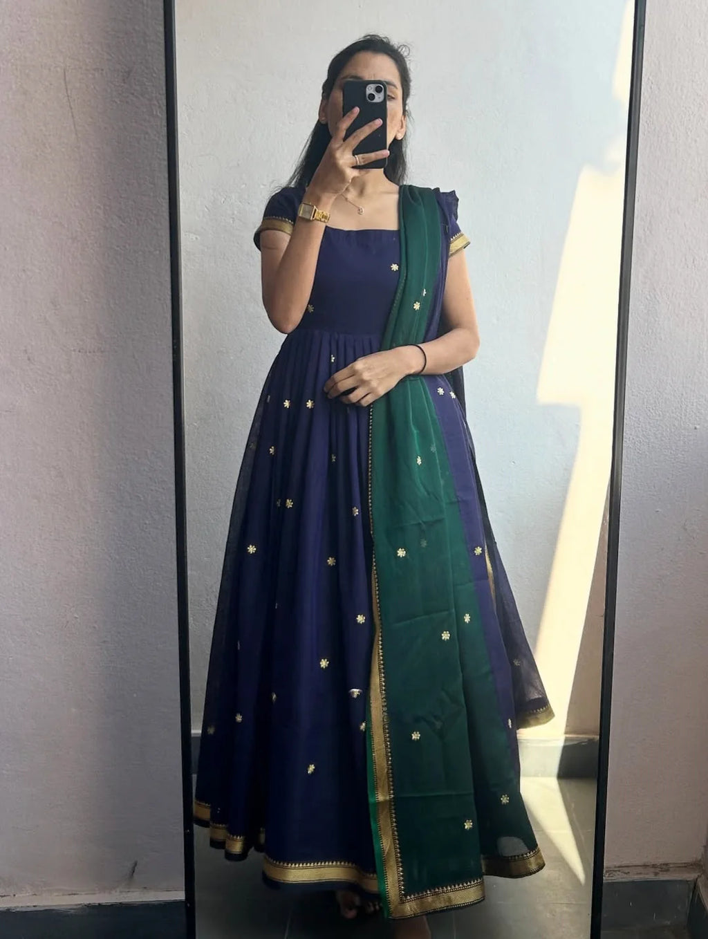 Sapna Flared Kurta With Dupatta