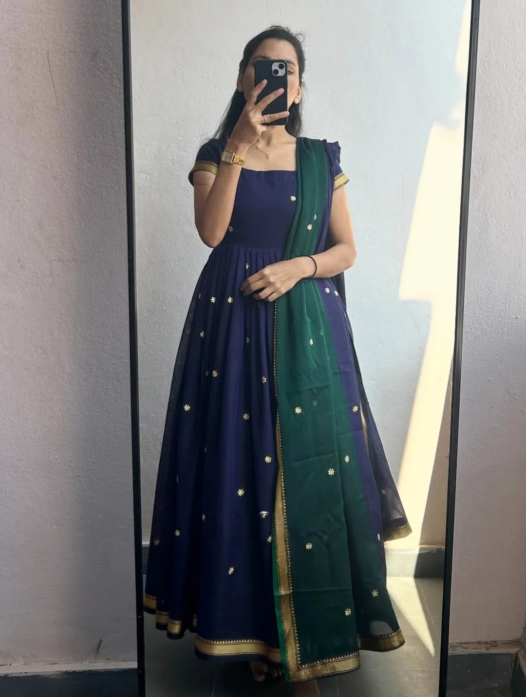 Sapna Flared Kurta With Dupatta