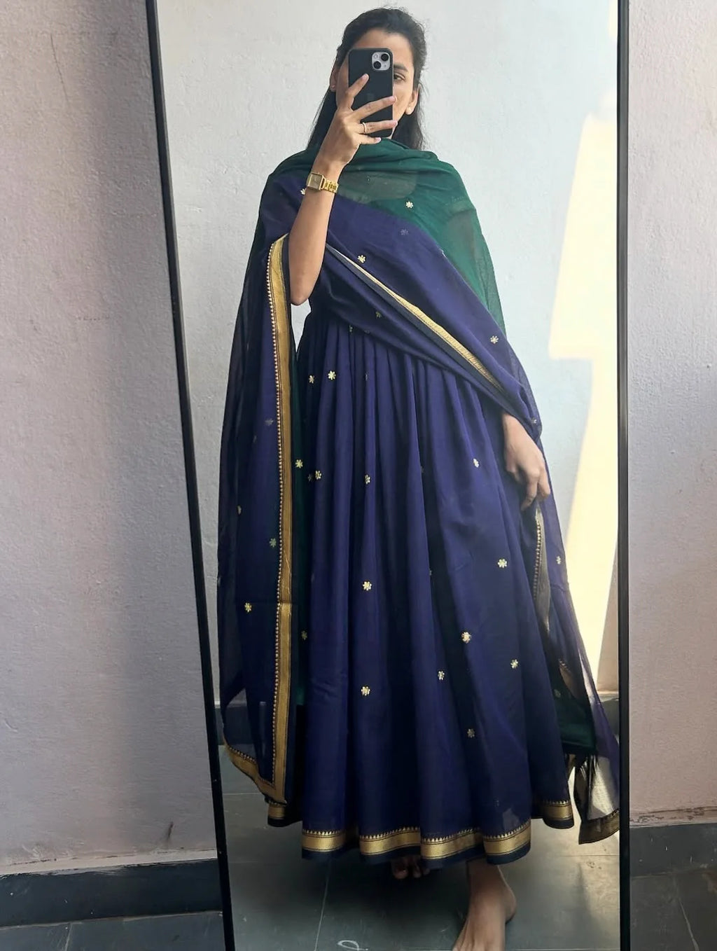 Sapna Flared Kurta With Dupatta