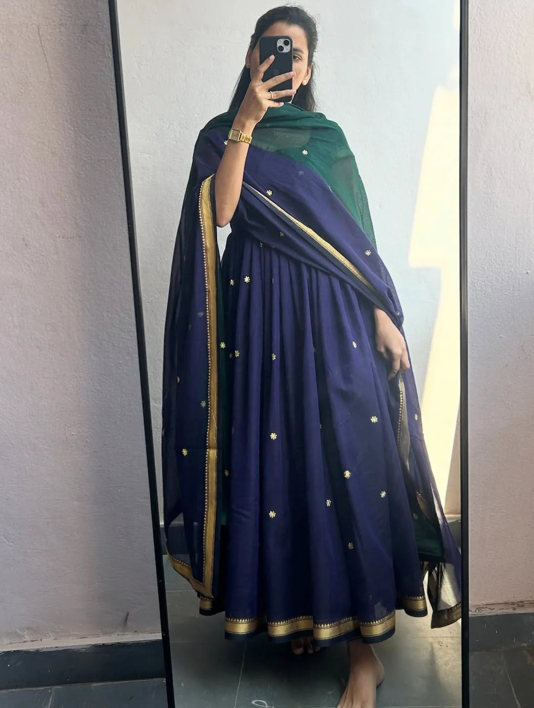 Sapna Flared Kurta With Dupatta