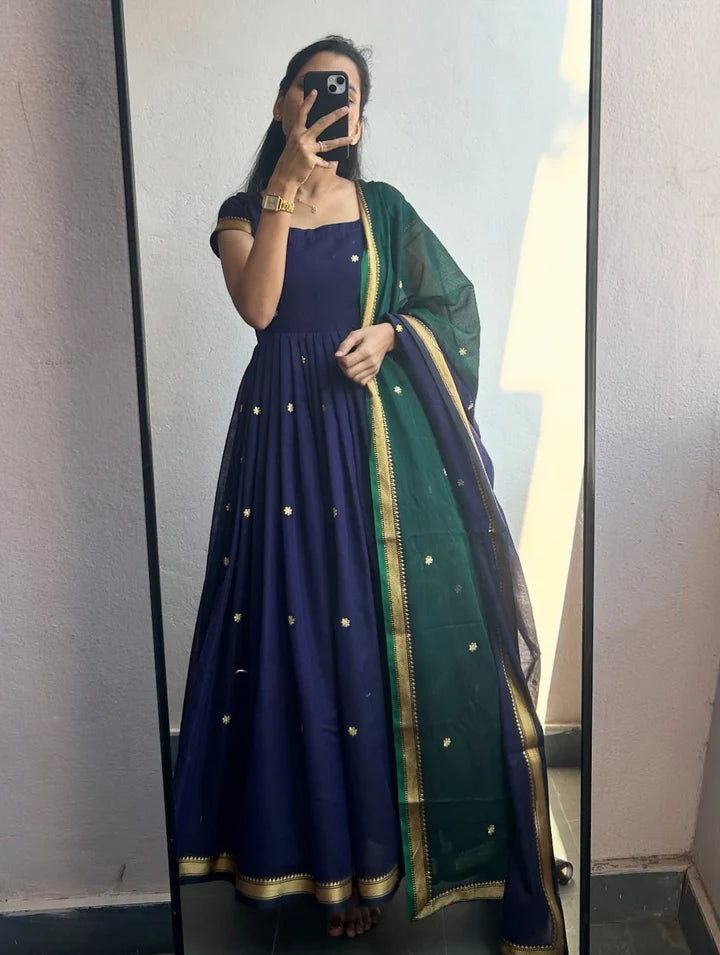 Sapna Flared Kurta With Dupatta