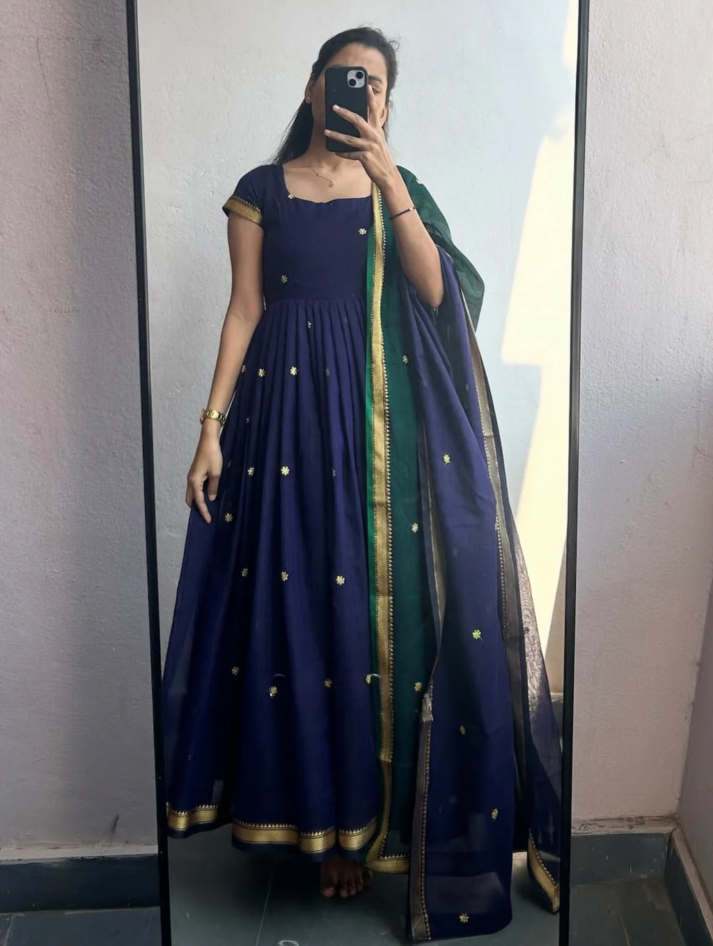 Sapna Flared Kurta With Dupatta