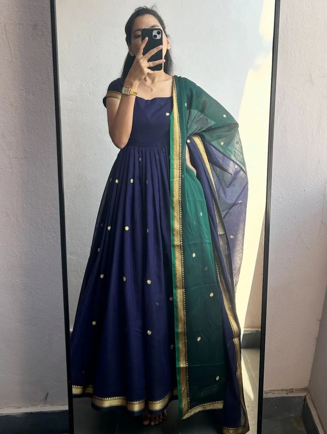 Sapna Flared Kurta With Dupatta
