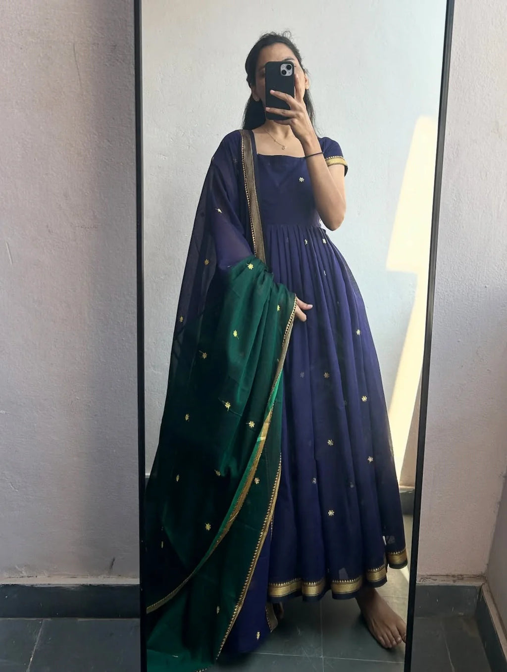 Sapna Flared Kurta With Dupatta