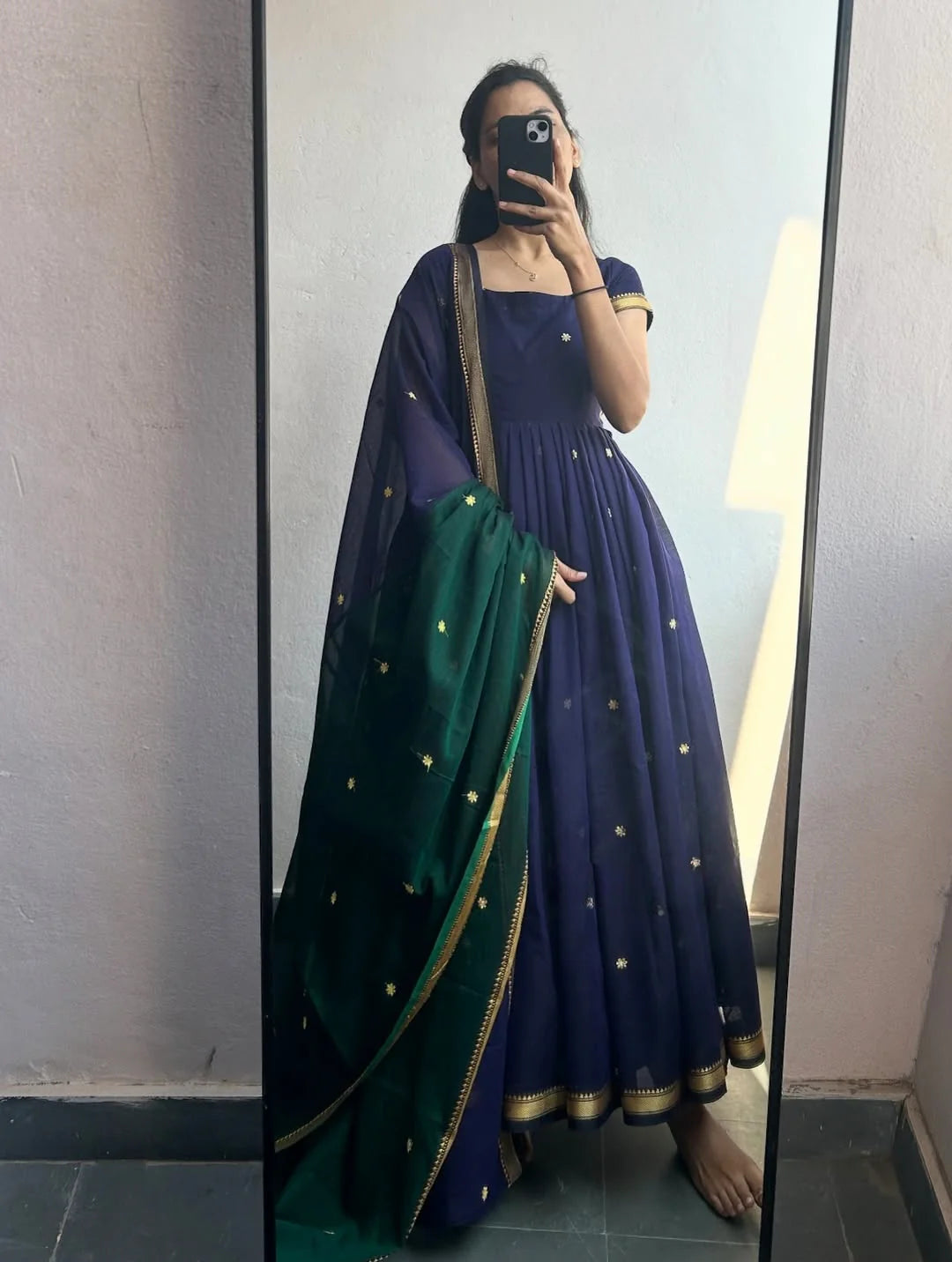 Sapna Flared Kurta With Dupatta