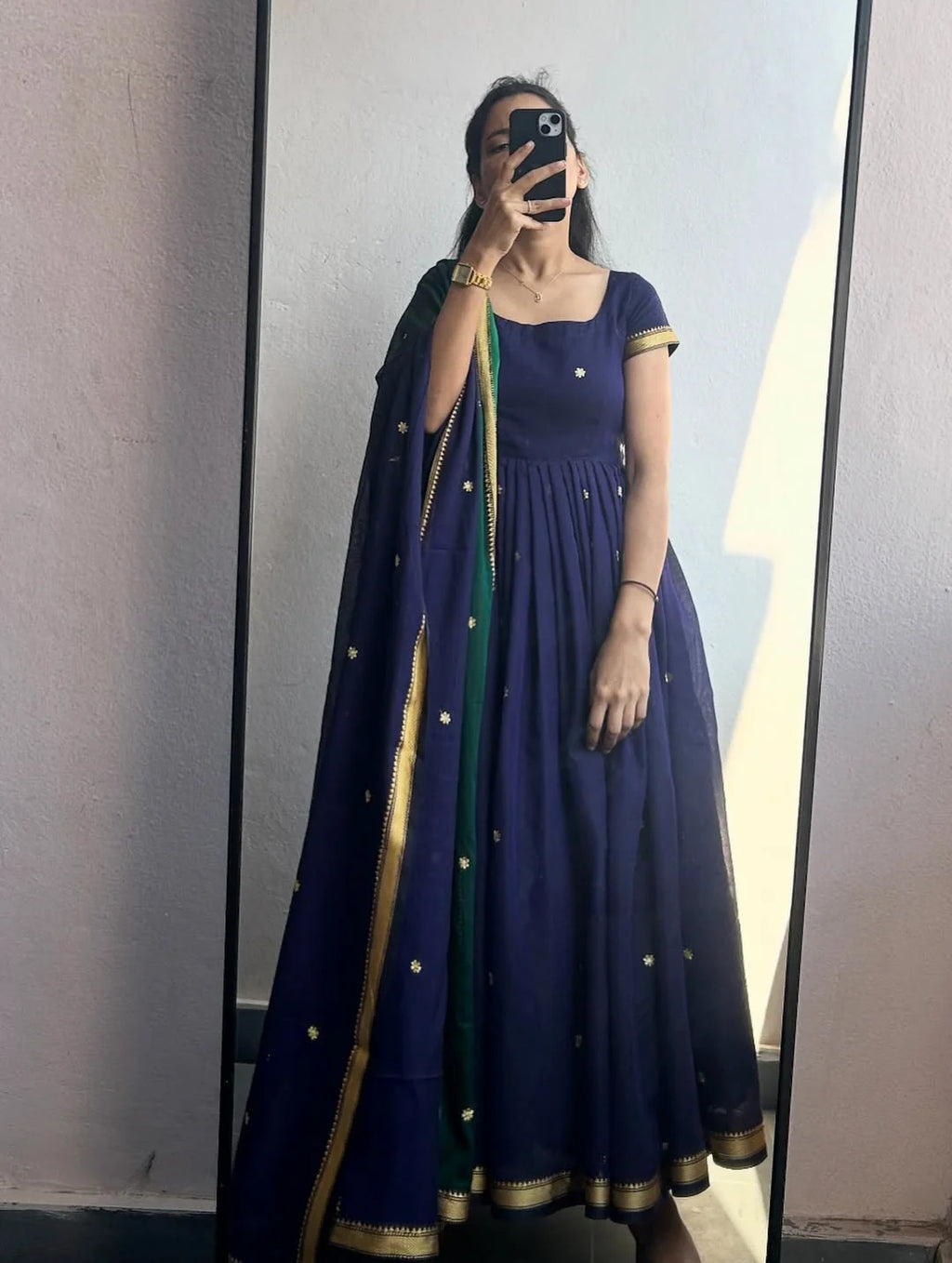 Sapna Flared Kurta With Dupatta