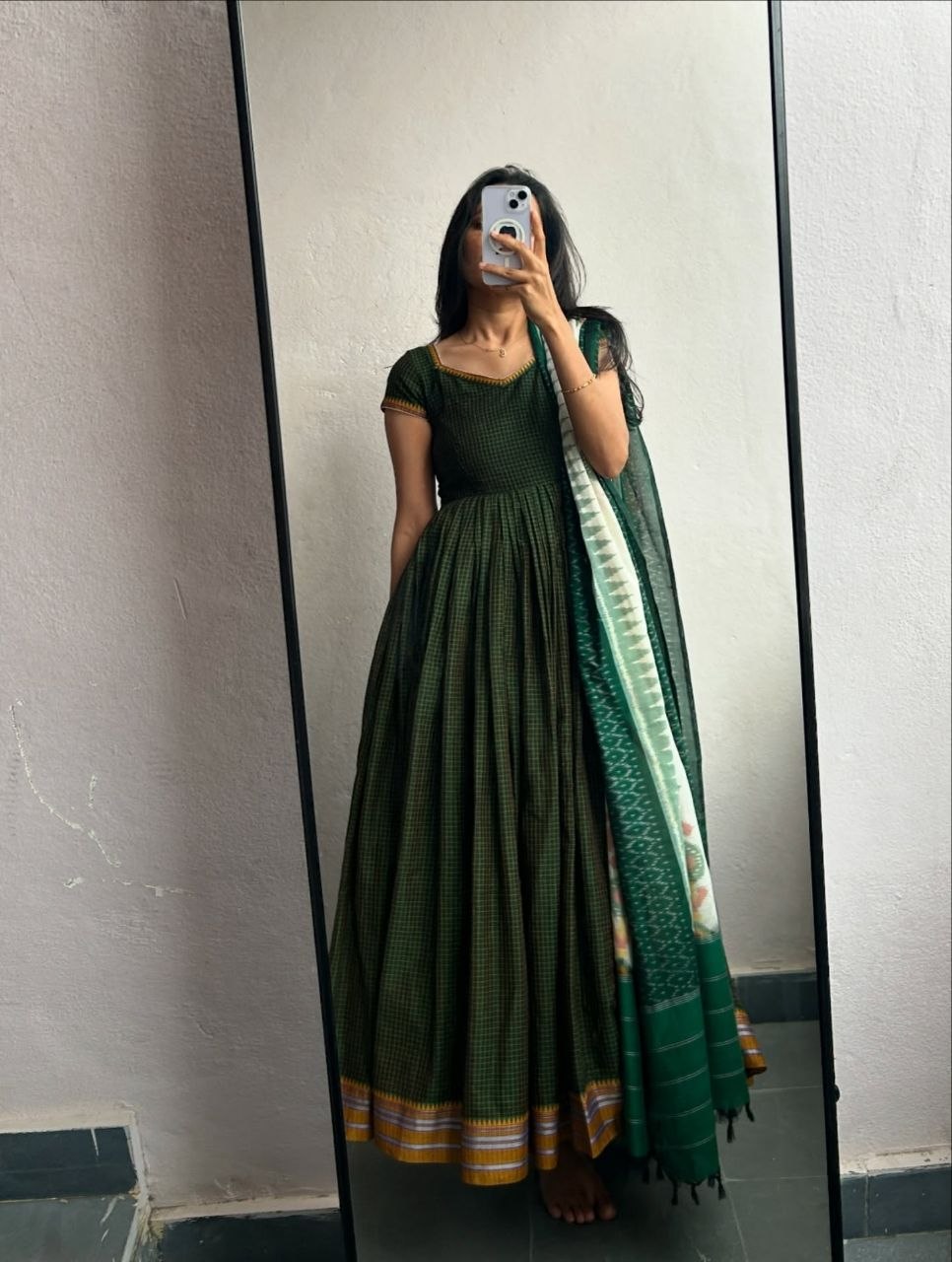 Ivory Elegance Straight Kurti