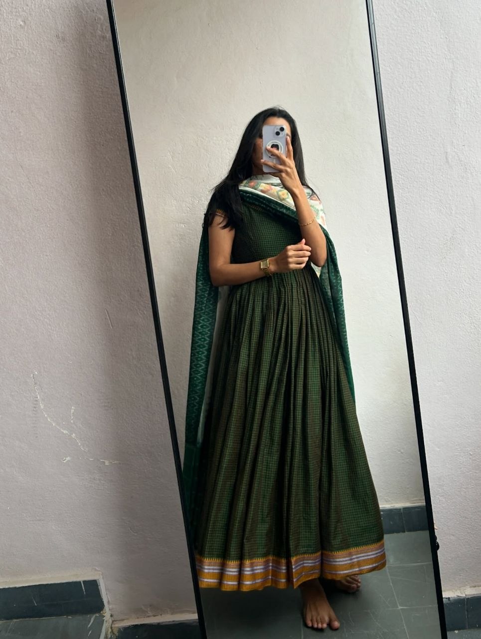 Ivory Elegance Straight Kurti