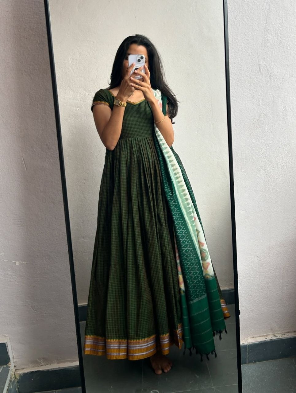 Ivory Elegance Straight Kurti