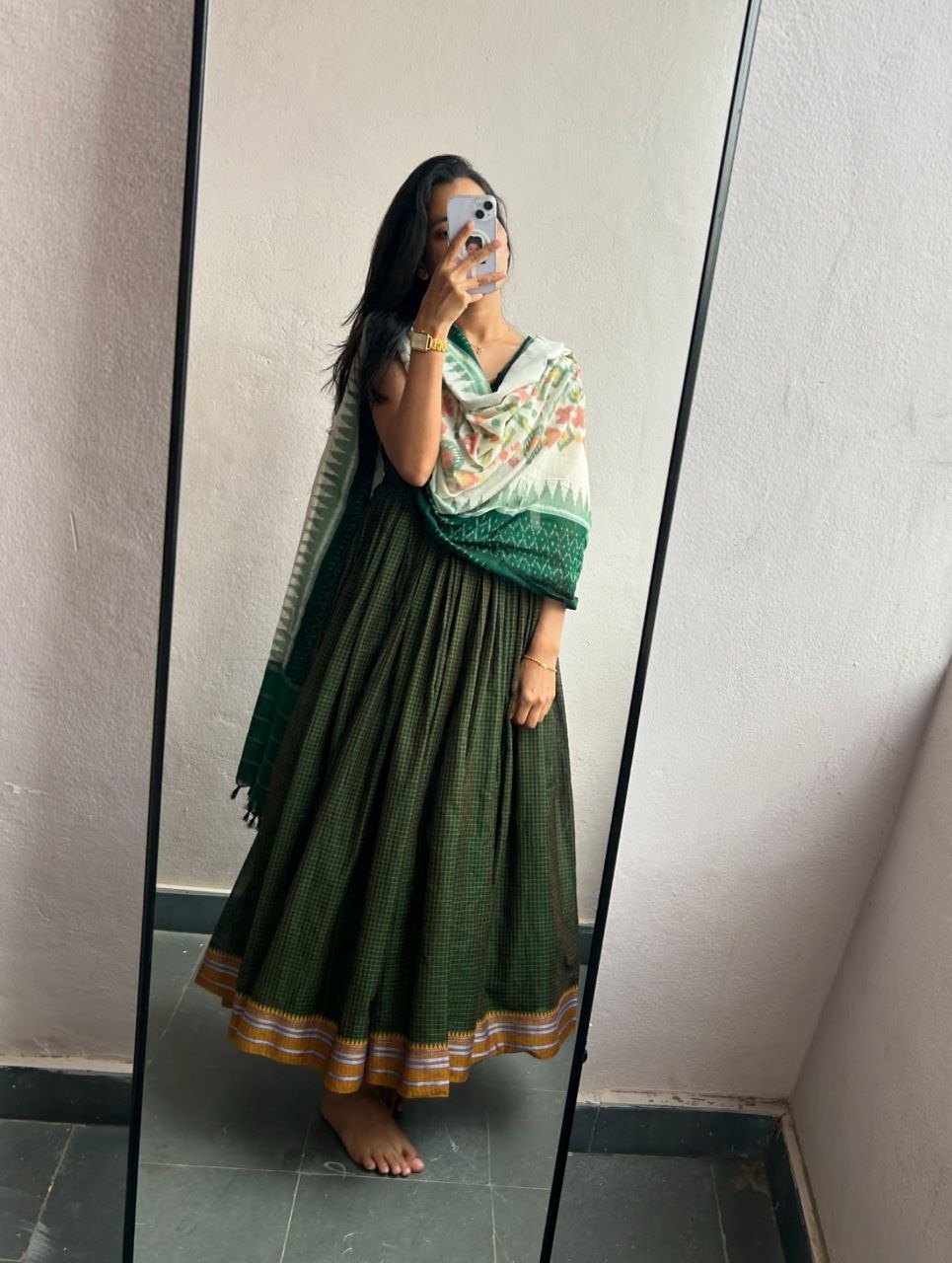 Ivory Elegance Straight Kurti