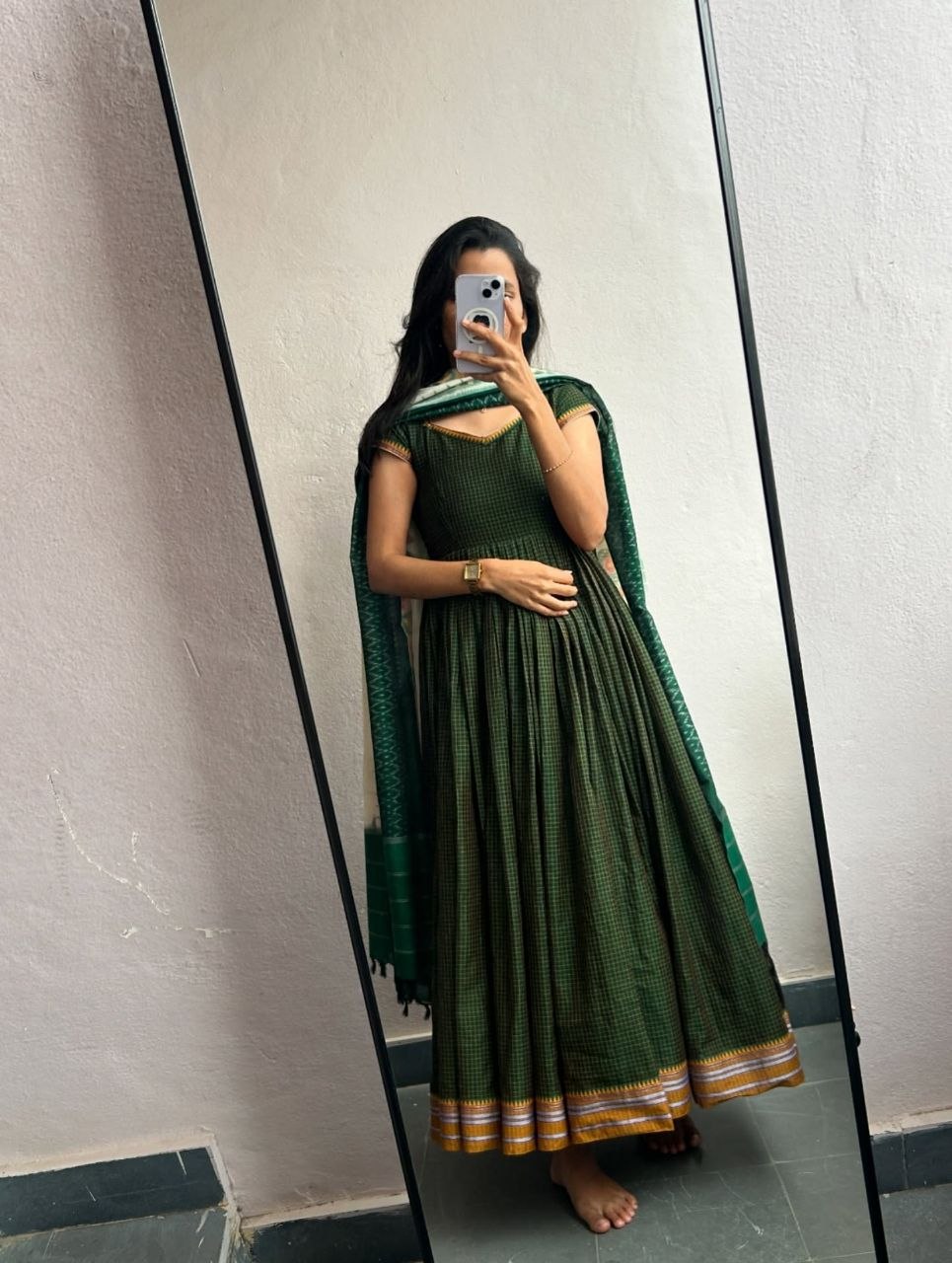 Ivory Elegance Straight Kurti