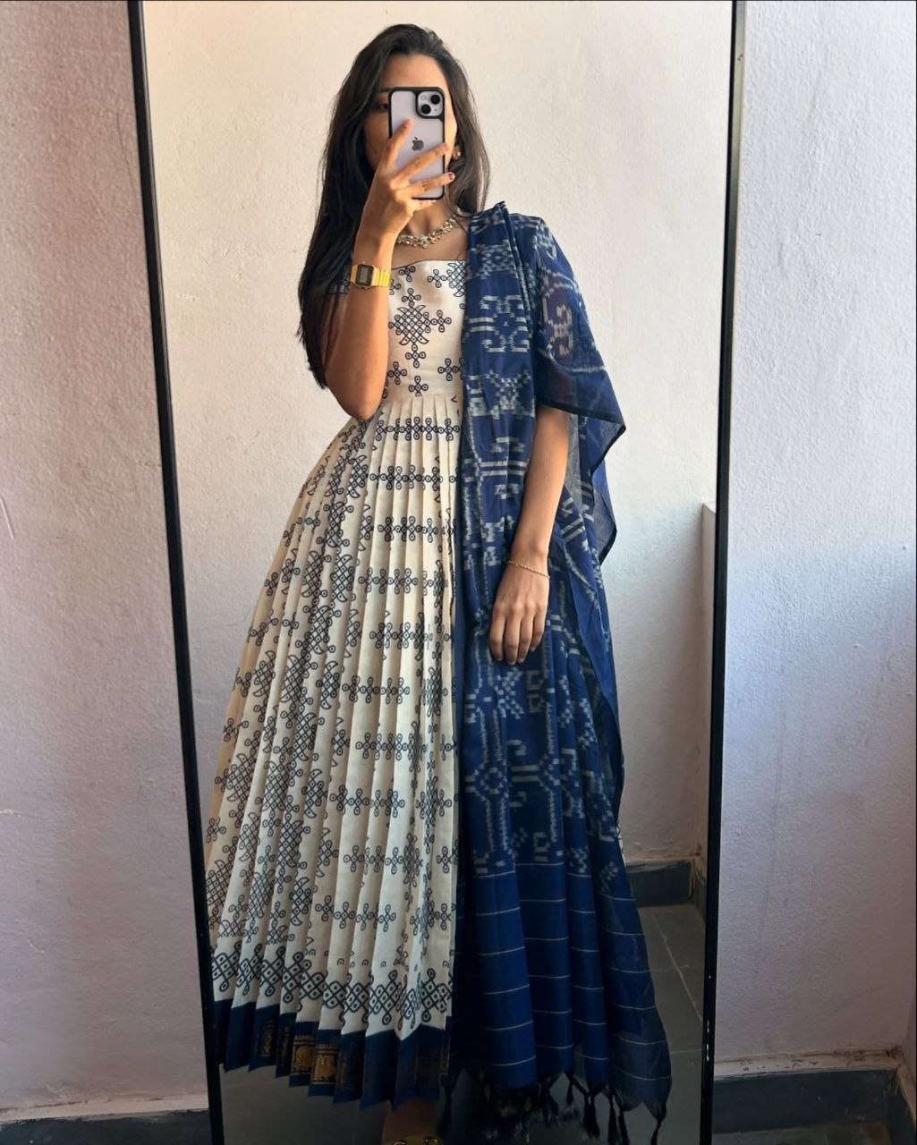 Indigo Block Print Kurti