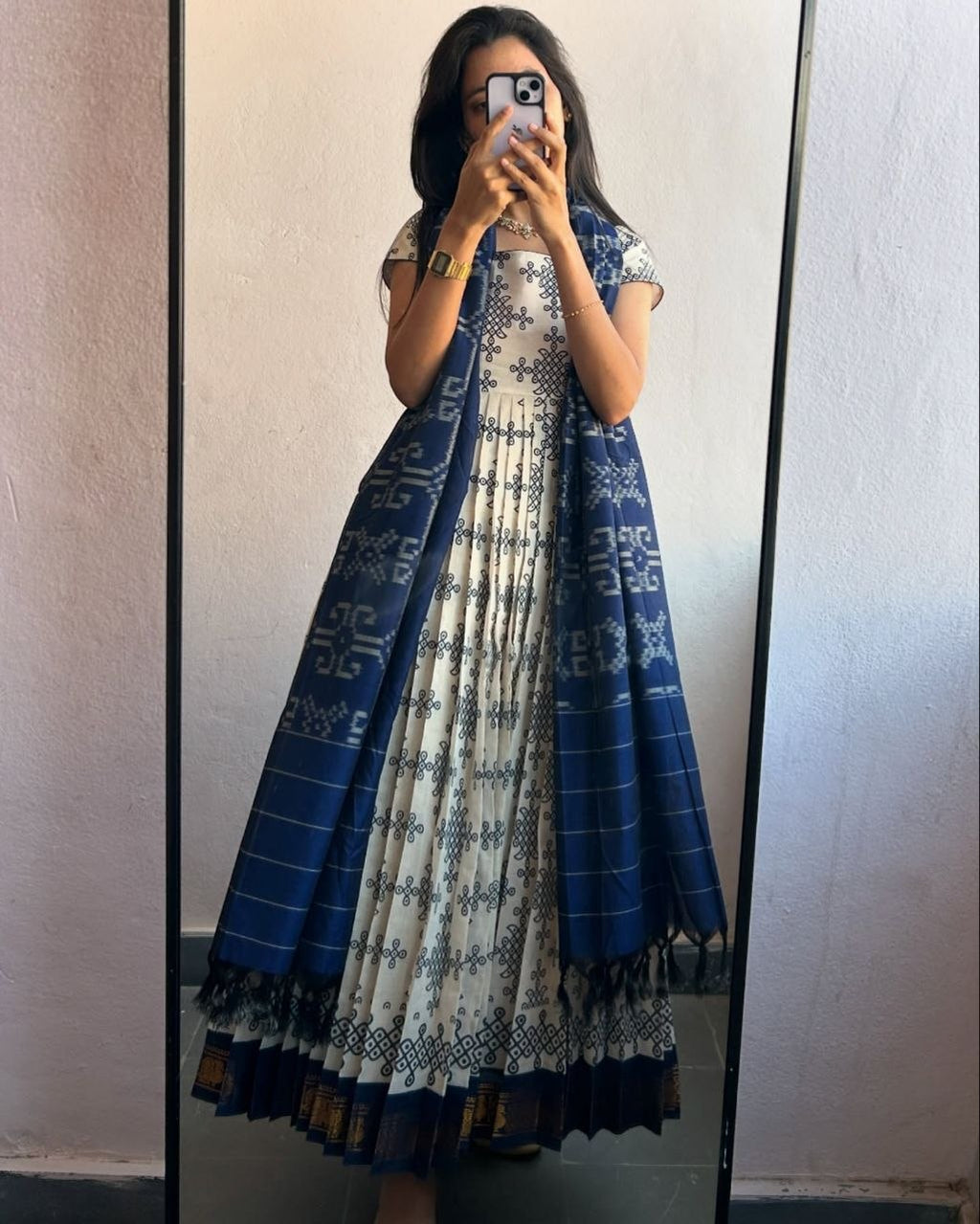 Indigo Block Print Kurti