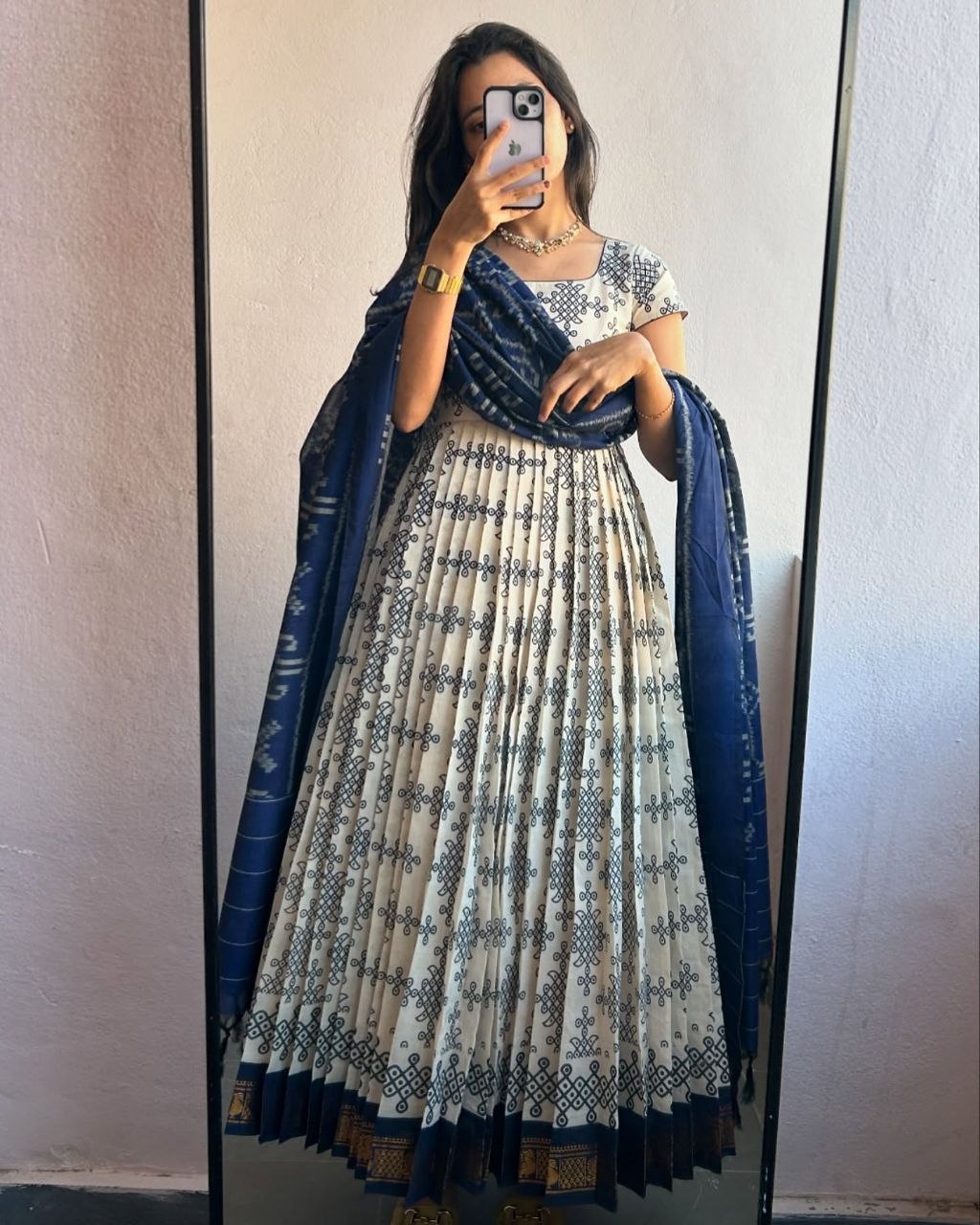 Indigo Block Print Kurti