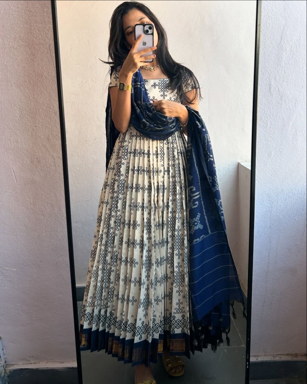 Indigo Block Print Kurti