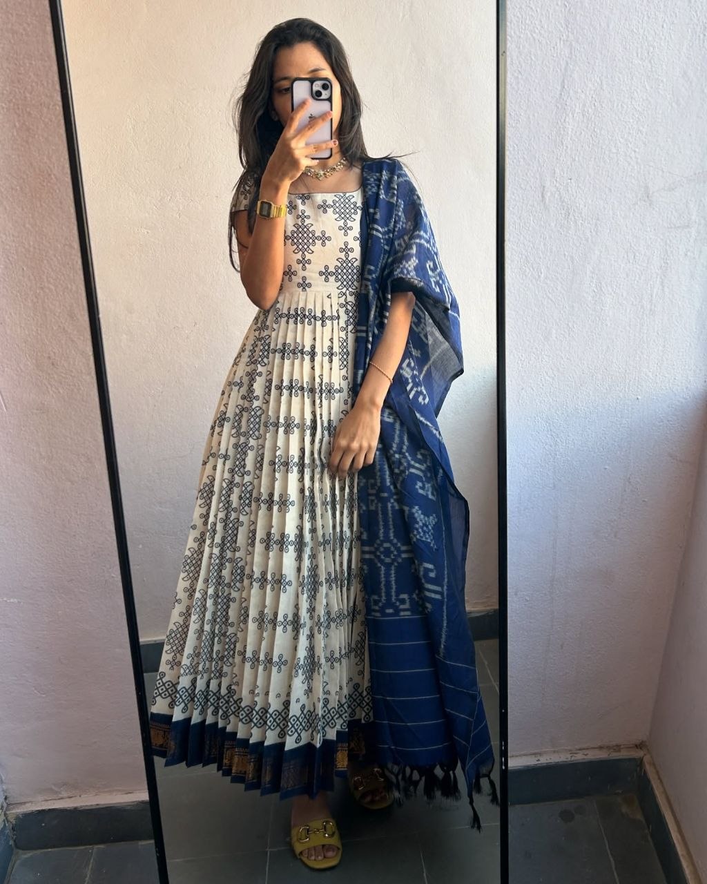 Indigo Block Print Kurti