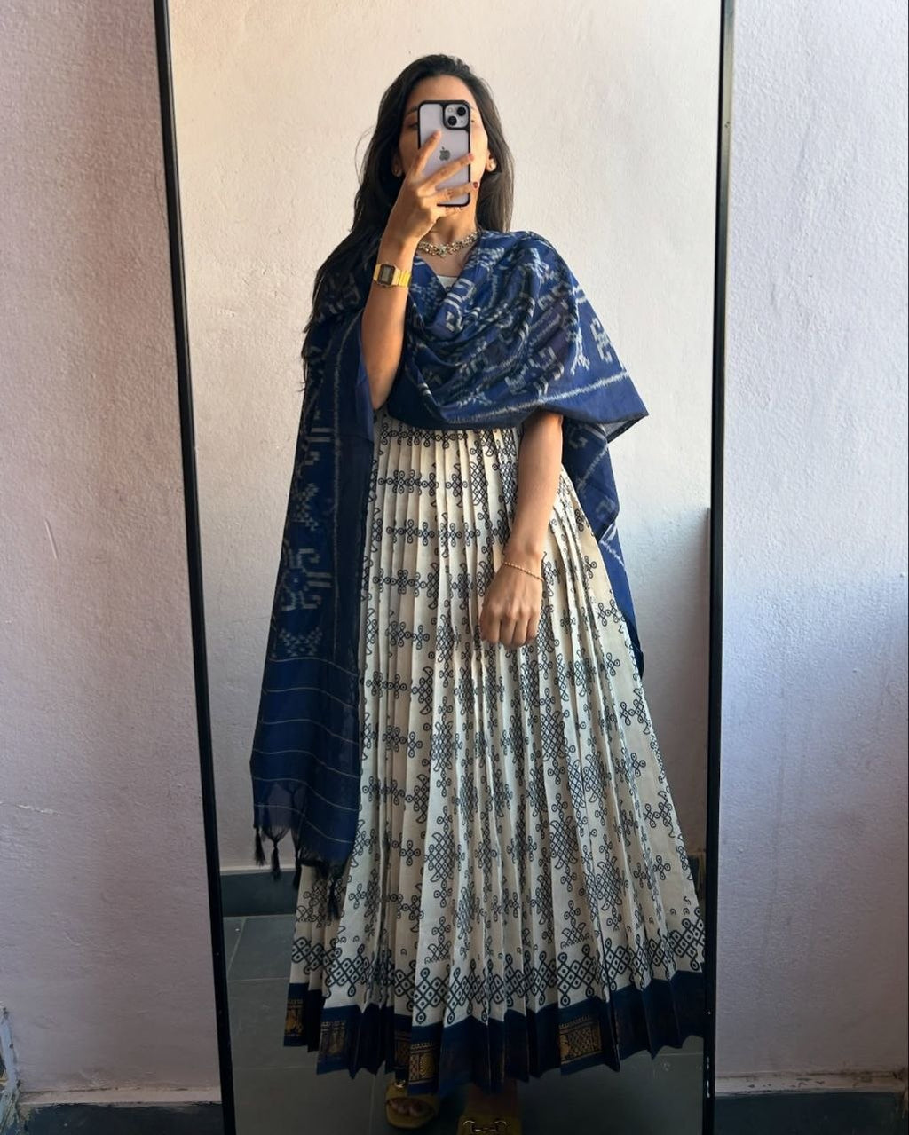 Indigo Block Print Kurti