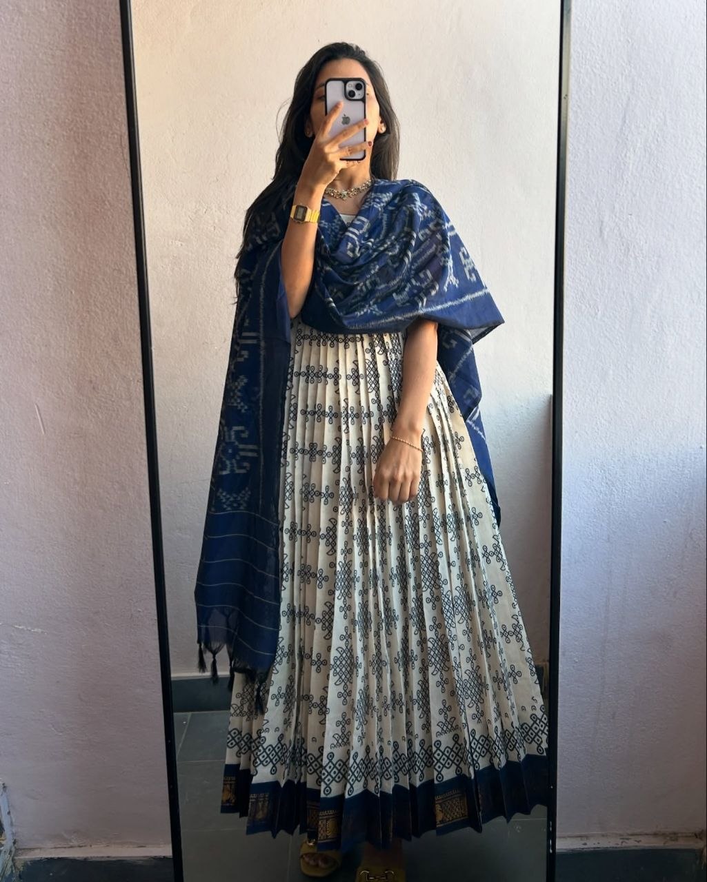 Indigo Block Print Kurti
