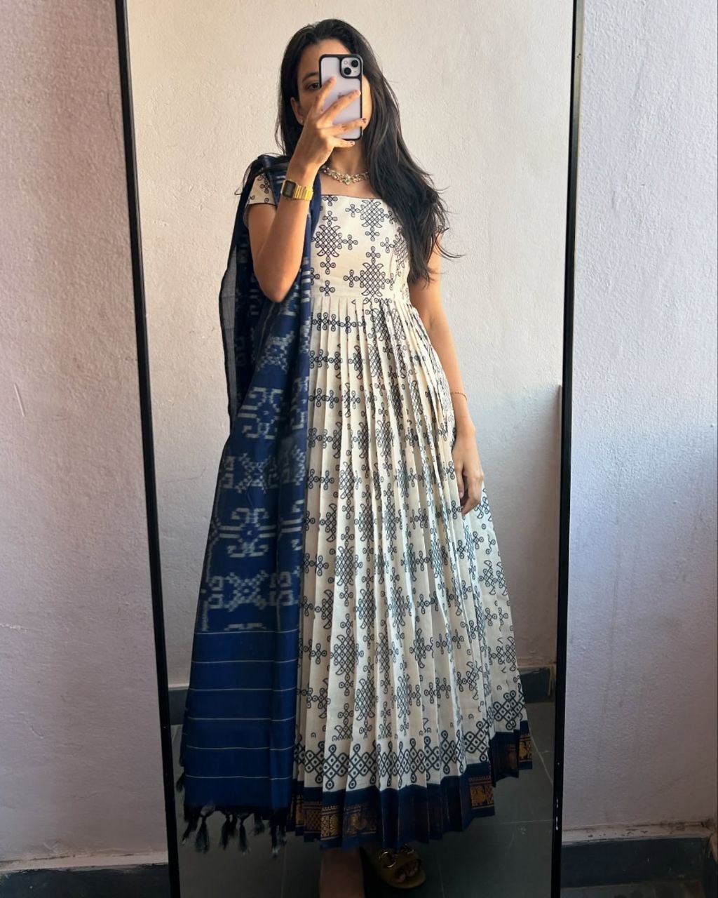 Indigo Block Print Kurti