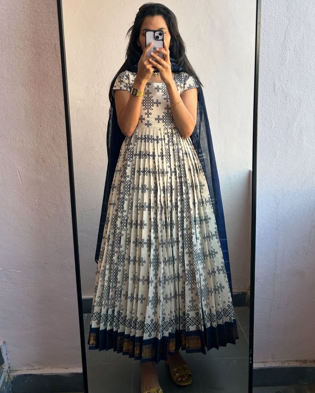 Indigo Block Print Kurti