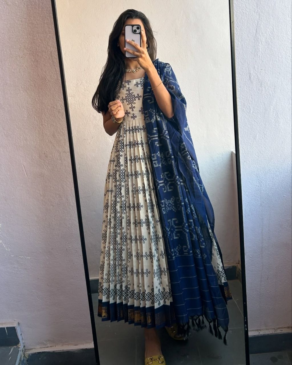 Indigo Block Print Kurti