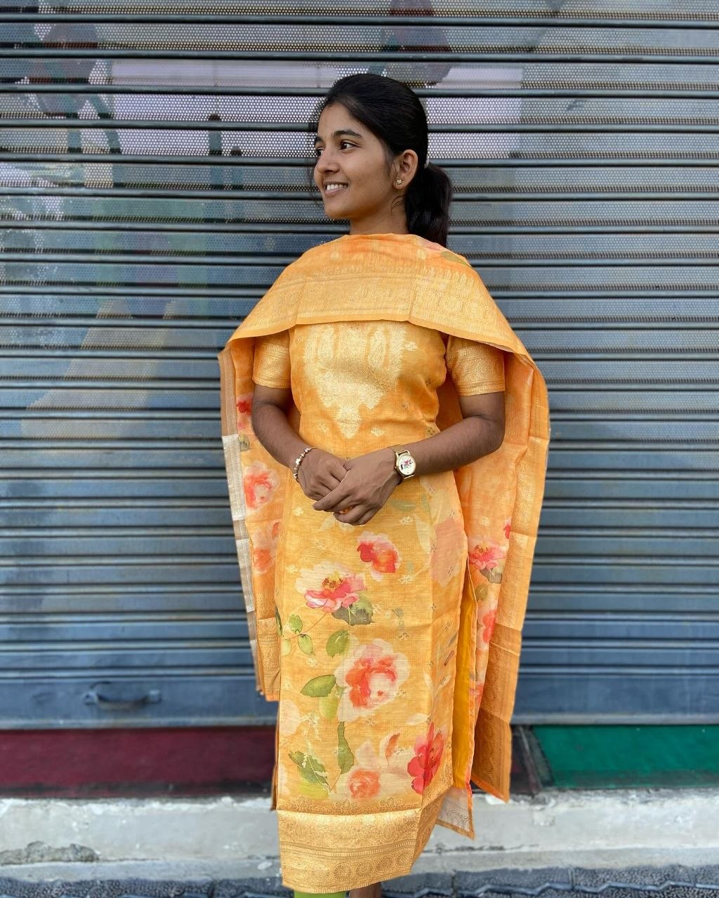 Meenakshi Floral Kurti