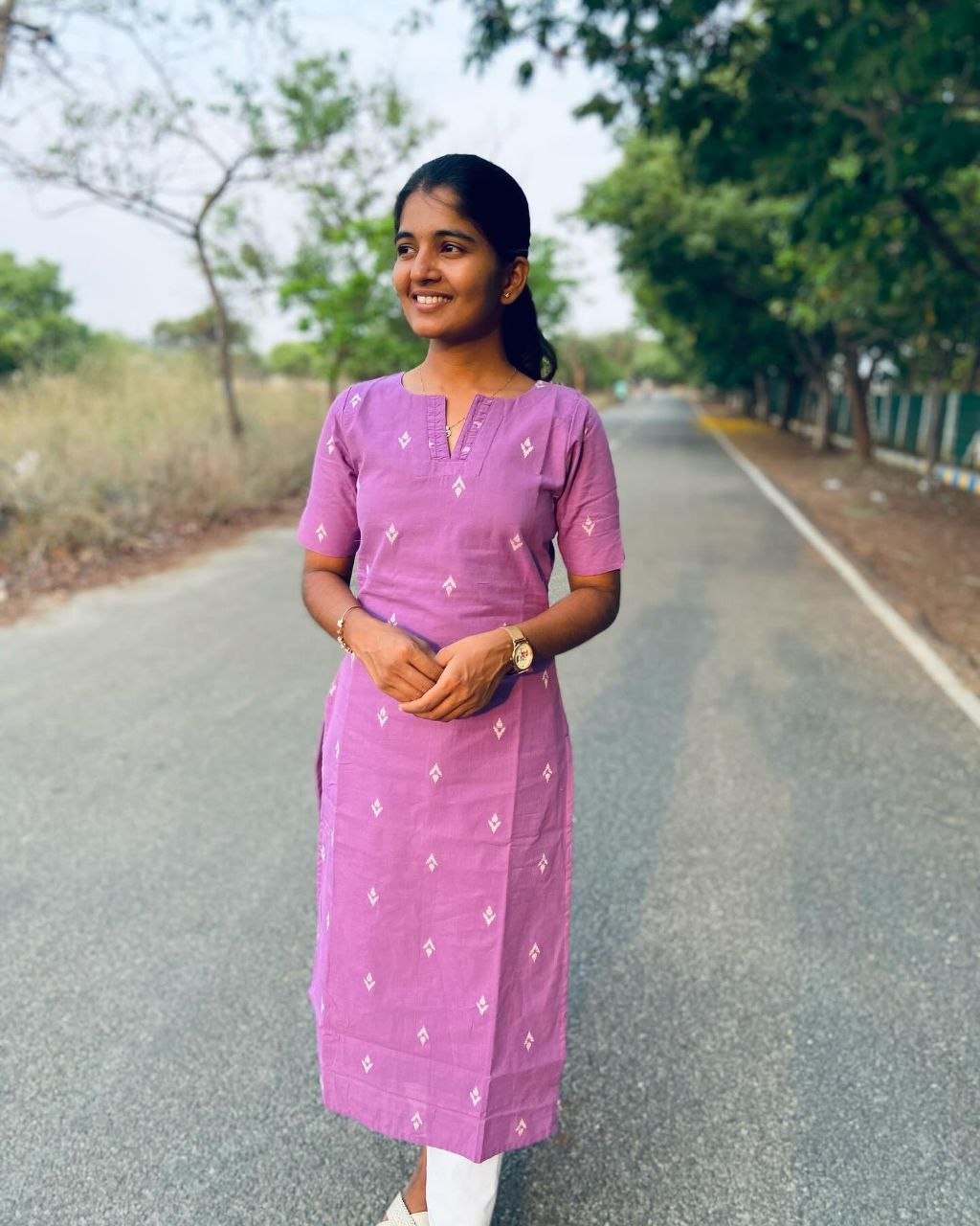 Nila Anarkali Kurti