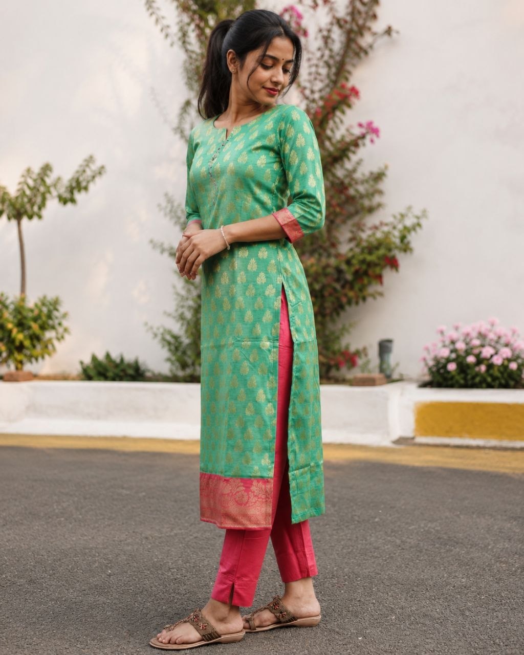 Malavika Floral Kurti