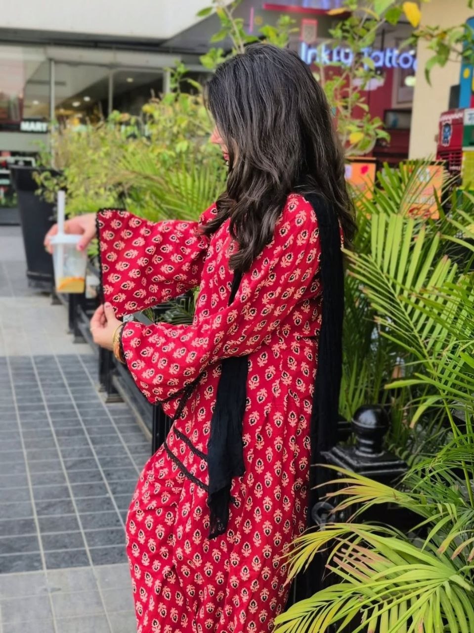 A timeless ethnic look for the modern woman.