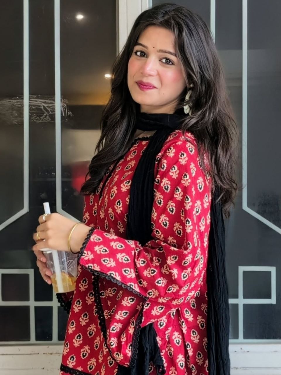 A timeless ethnic look for the modern woman.
