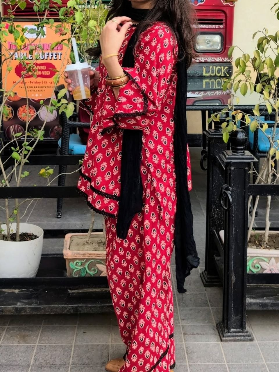 A timeless ethnic look for the modern woman.