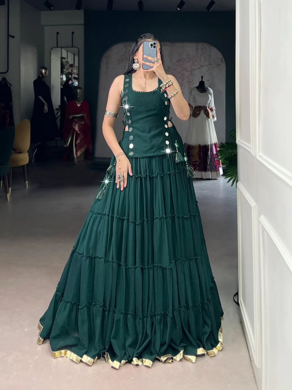 Zariya Mirrorwork Chaniya Choli
