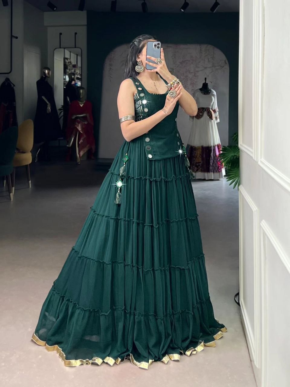 Zariya Mirrorwork Chaniya Choli
