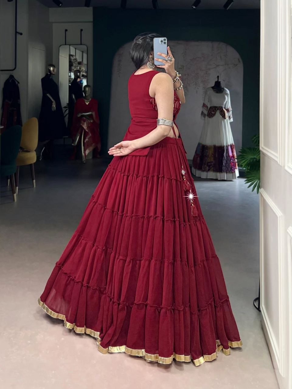 Zariya Mirrorwork Chaniya Choli