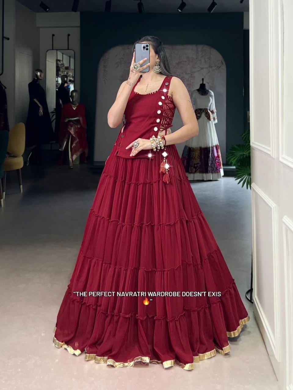 Zariya Mirrorwork Chaniya Choli