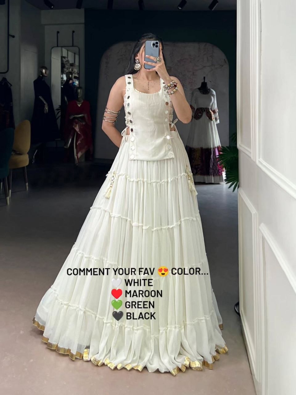 Zariya Mirrorwork Chaniya Choli
