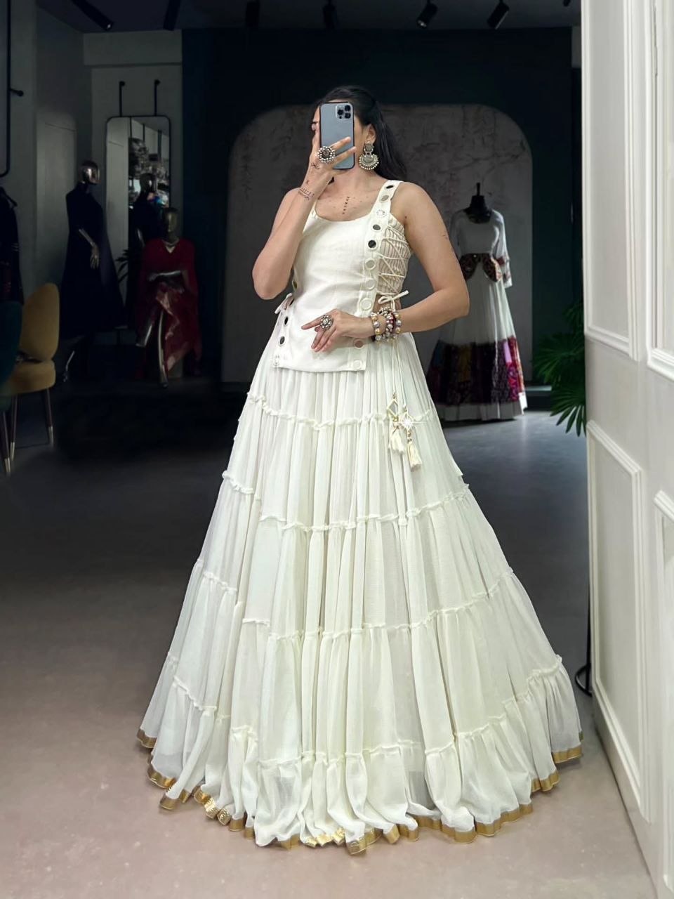 Zariya Mirrorwork Chaniya Choli
