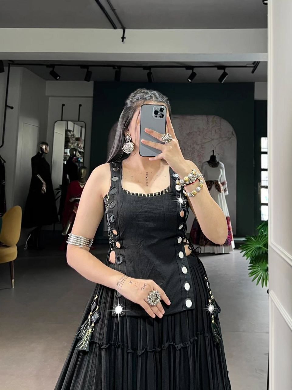Zariya Mirrorwork Chaniya Choli