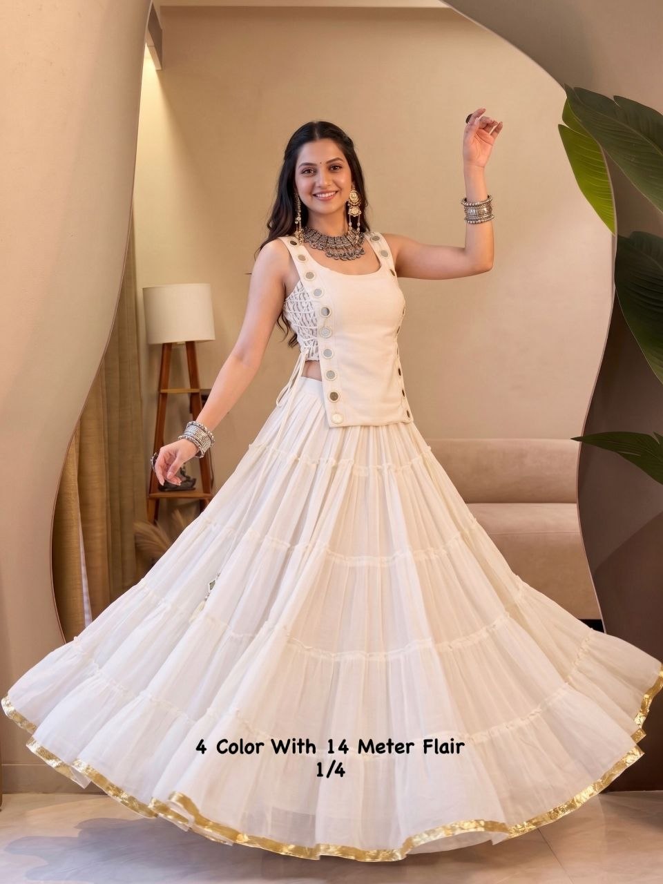 Zariya Mirrorwork Chaniya Choli