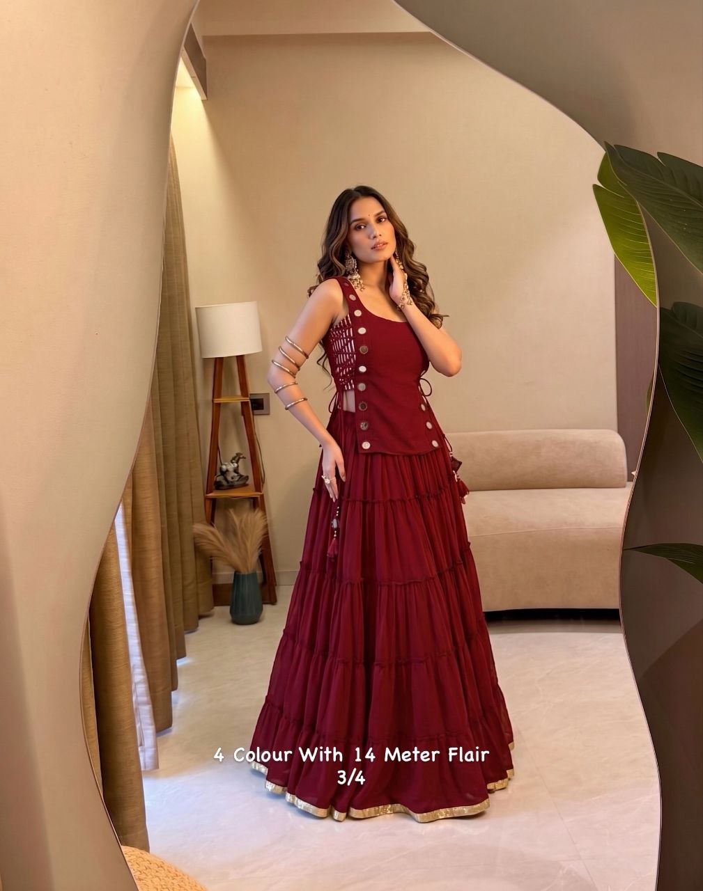 Zariya Mirrorwork Chaniya Choli