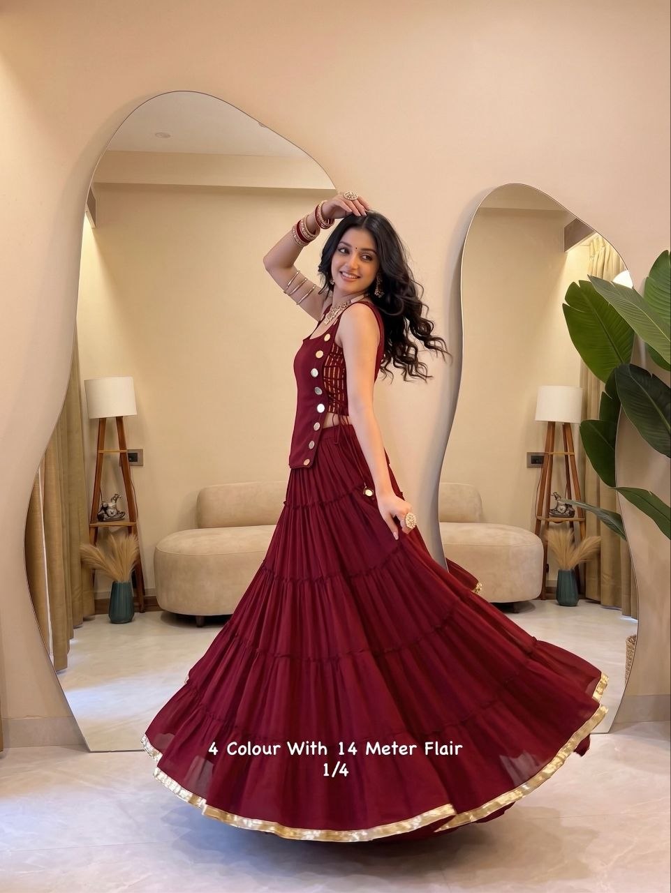 Zariya Mirrorwork Chaniya Choli