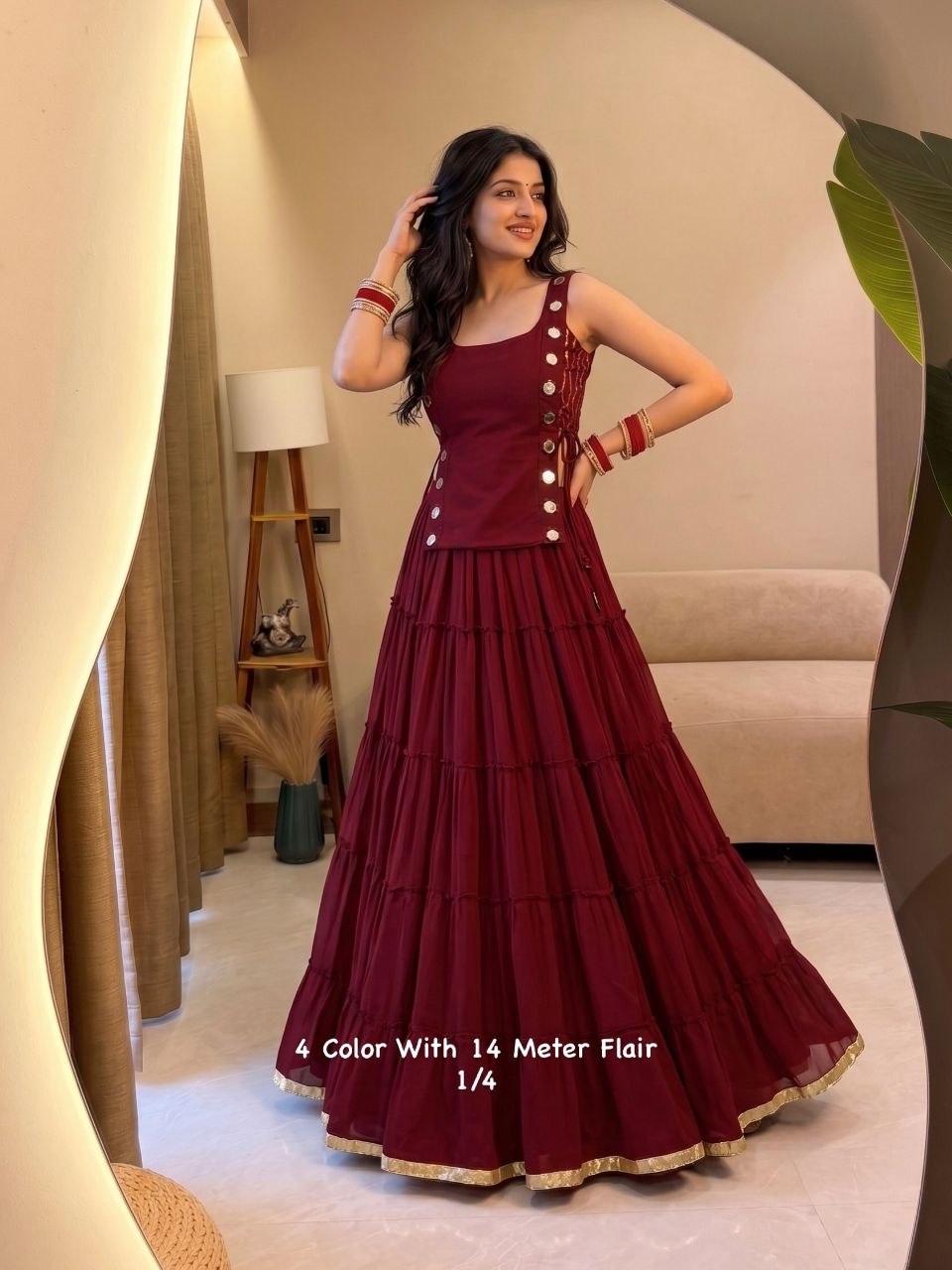 Zariya Mirrorwork Chaniya Choli