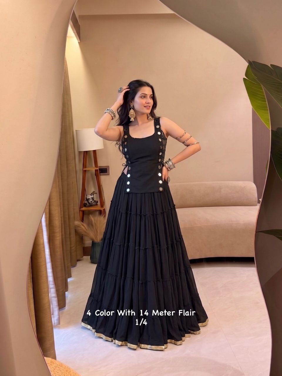 Zariya Mirrorwork Chaniya Choli