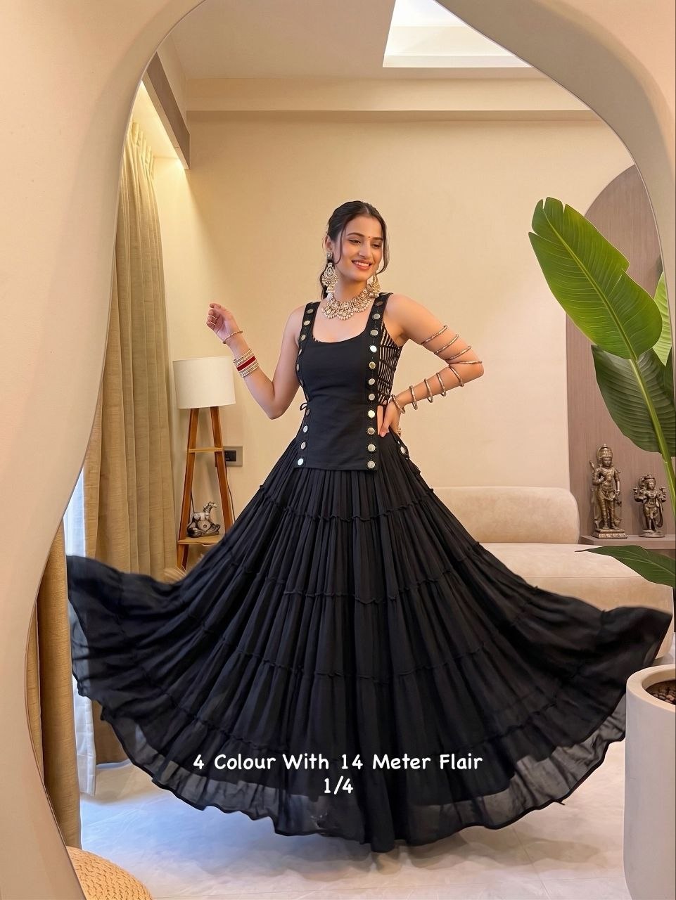 Zariya Mirrorwork Chaniya Choli