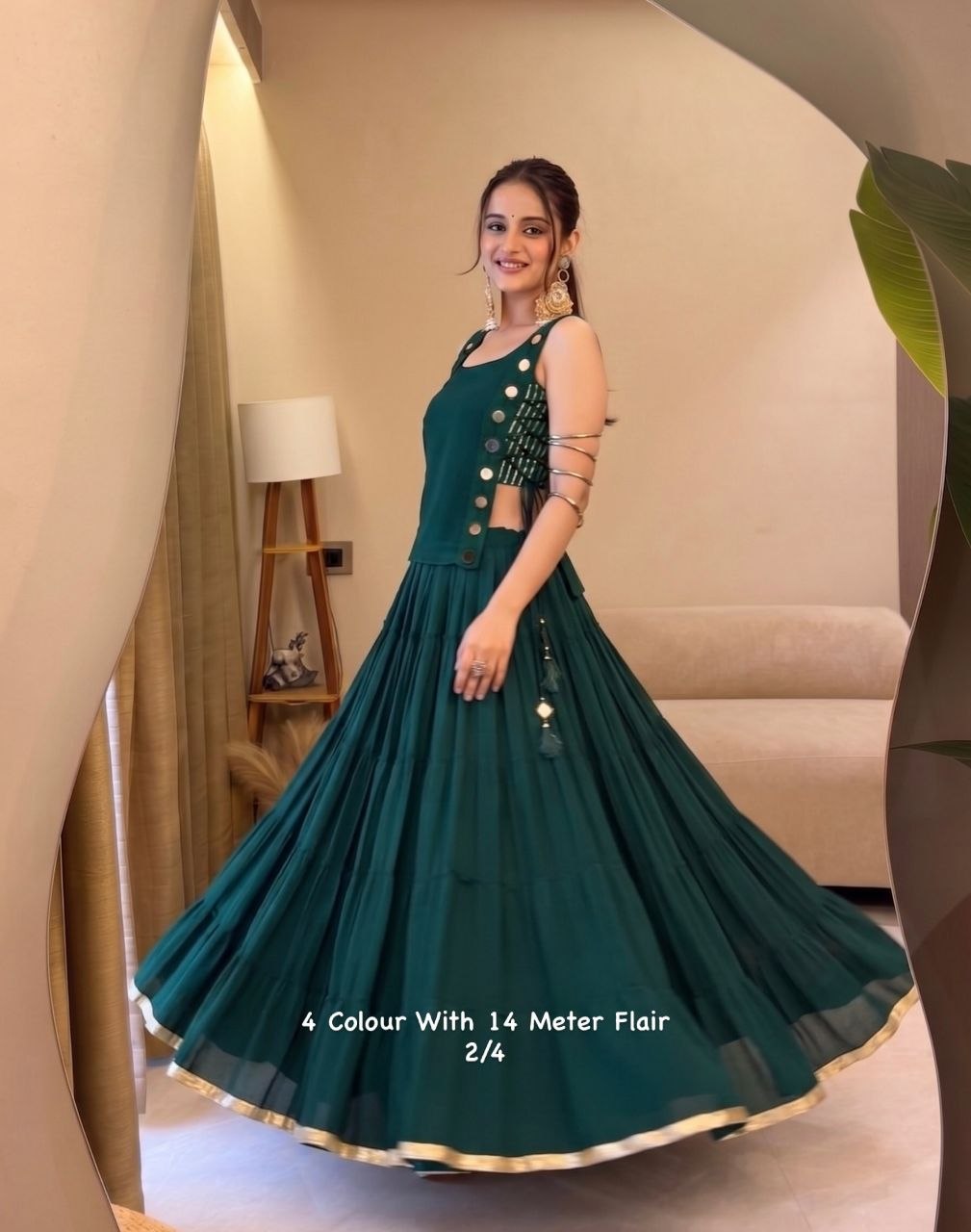 Zariya Mirrorwork Chaniya Choli